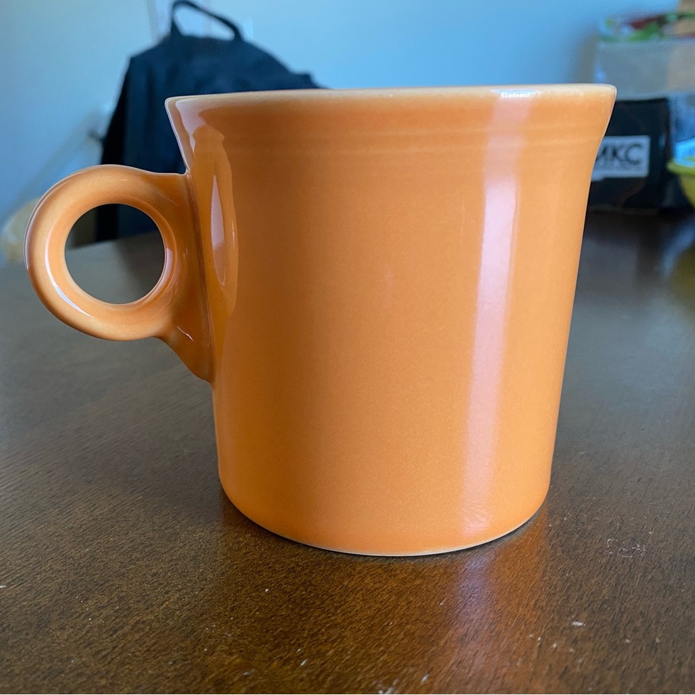 Fiesta ware tangerine ring coffee cup